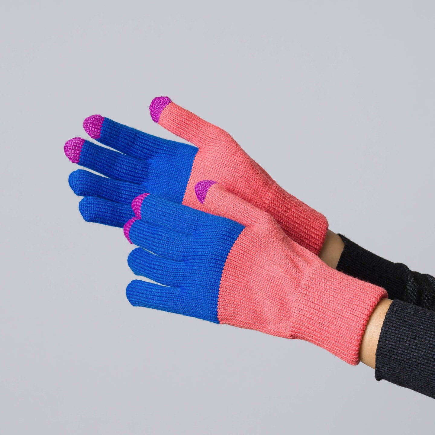 Colorblock Knit Touchscreen One Size Unisex Glove Colorful Fingertips Colorful Holiday Gift