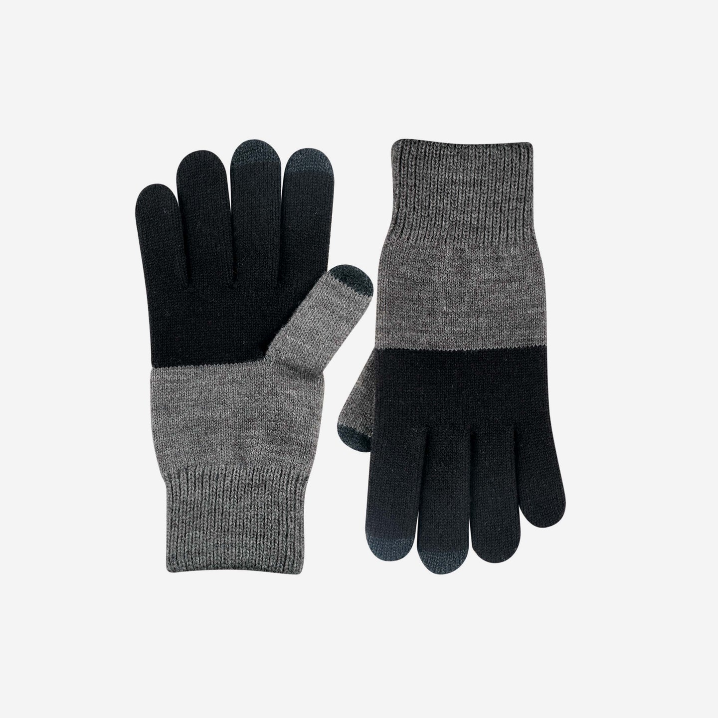 Mens Colorblock Touchscreen Gloves