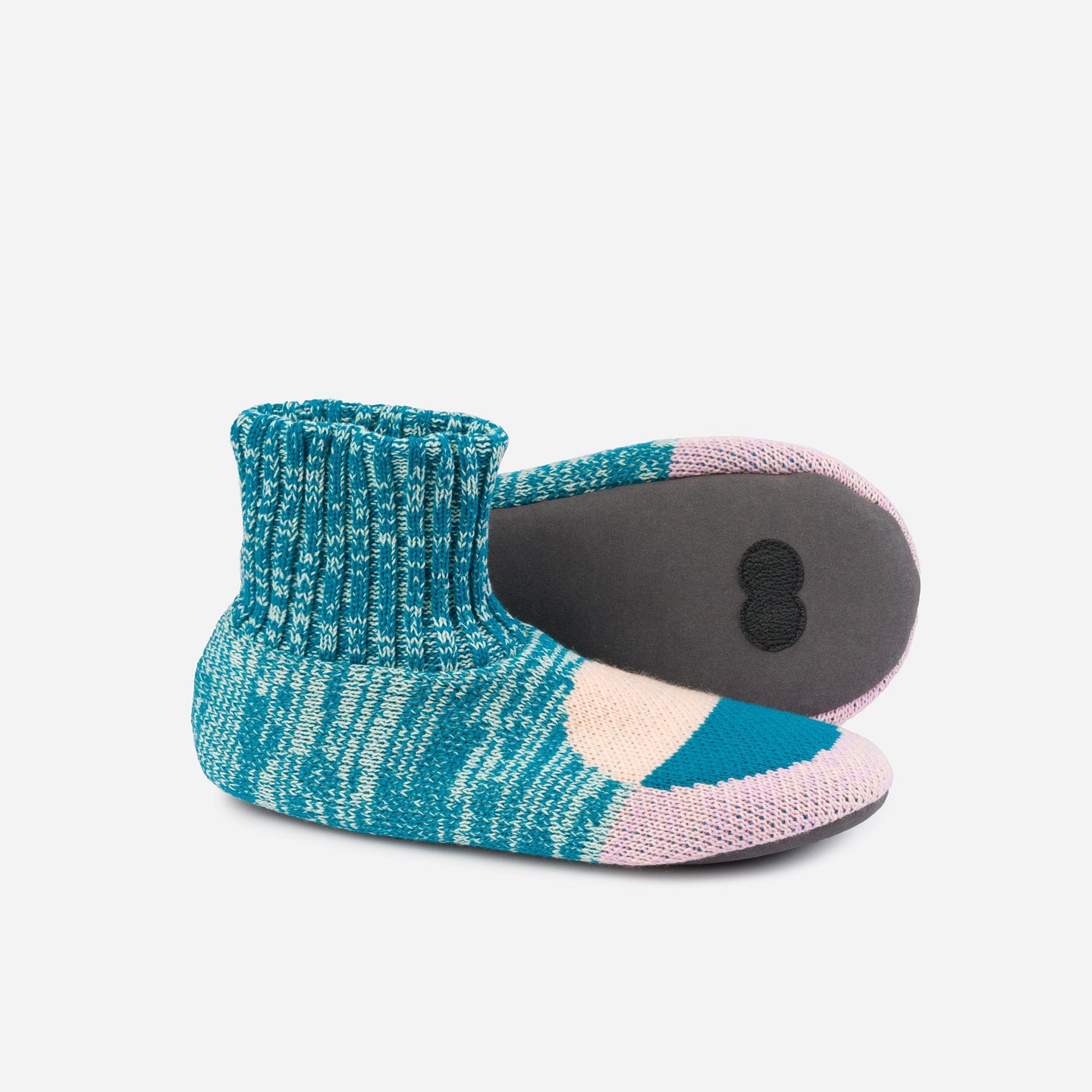 Flip Dot Knit Sock Slippers Retro Soft Padded Socks Unisex Men's Extended Sizes Knitted