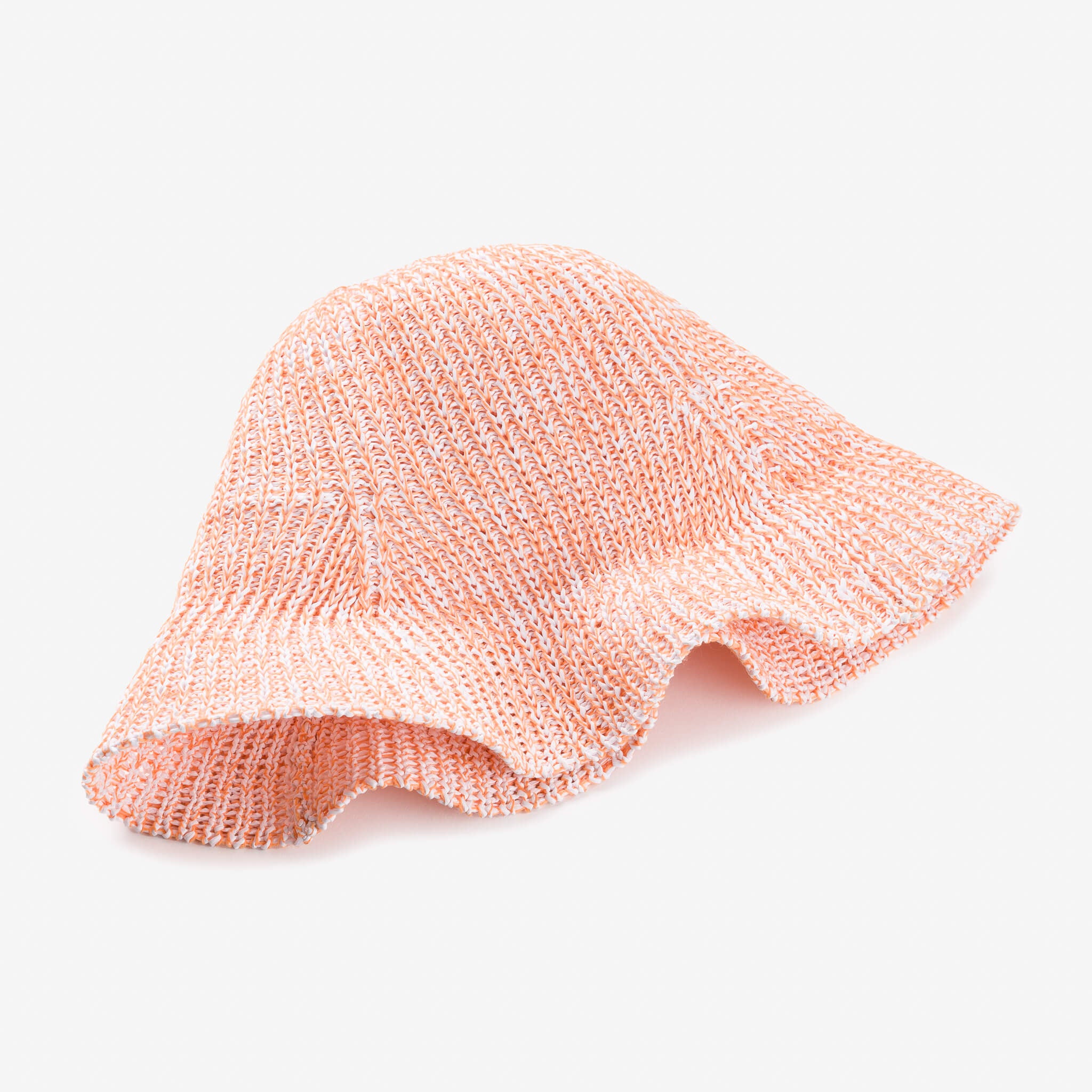 Raffia Sun Hat - Knit Bucket Hat Crushable Packable Sun Hat