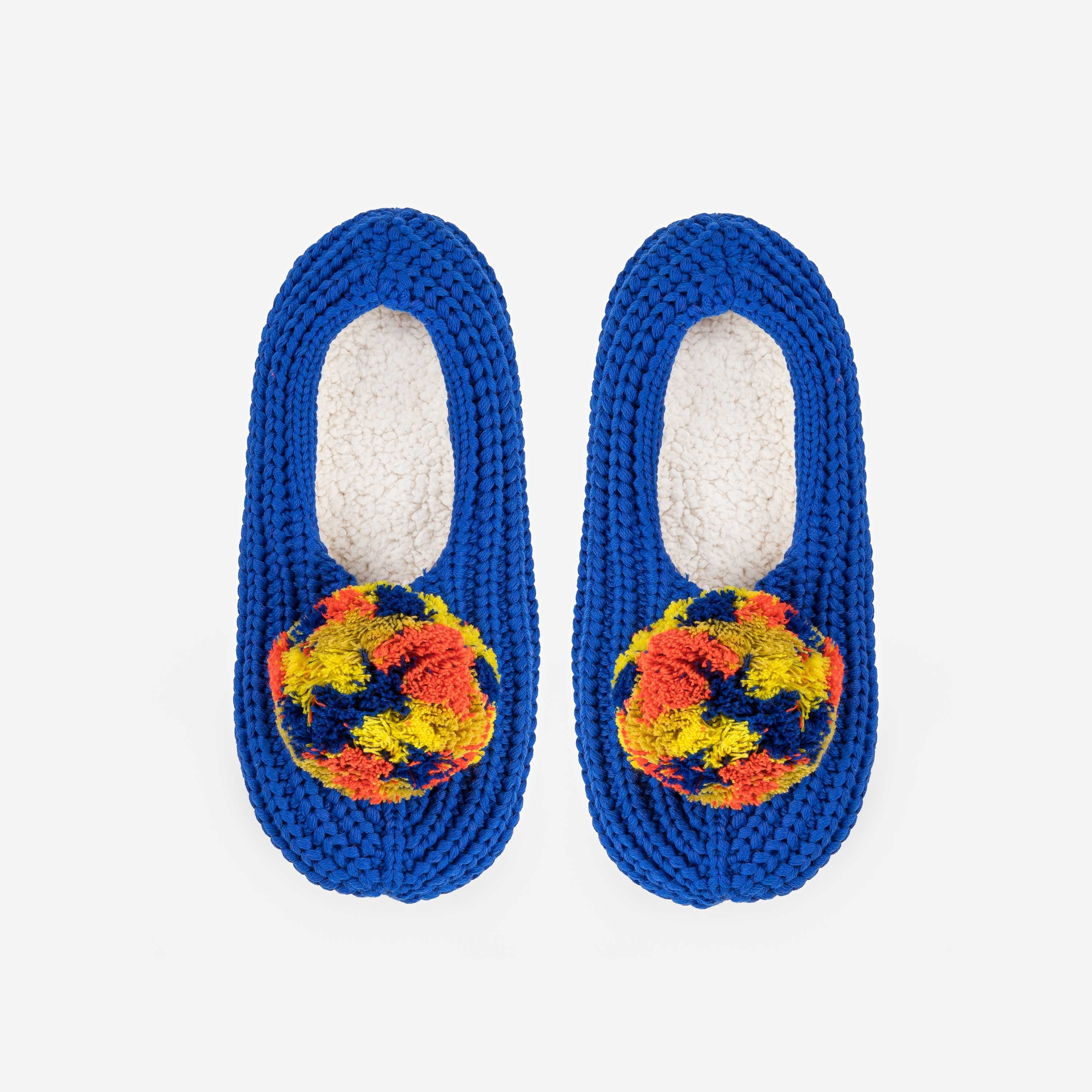 Marble Pom Knit Slippers-Sale – knits