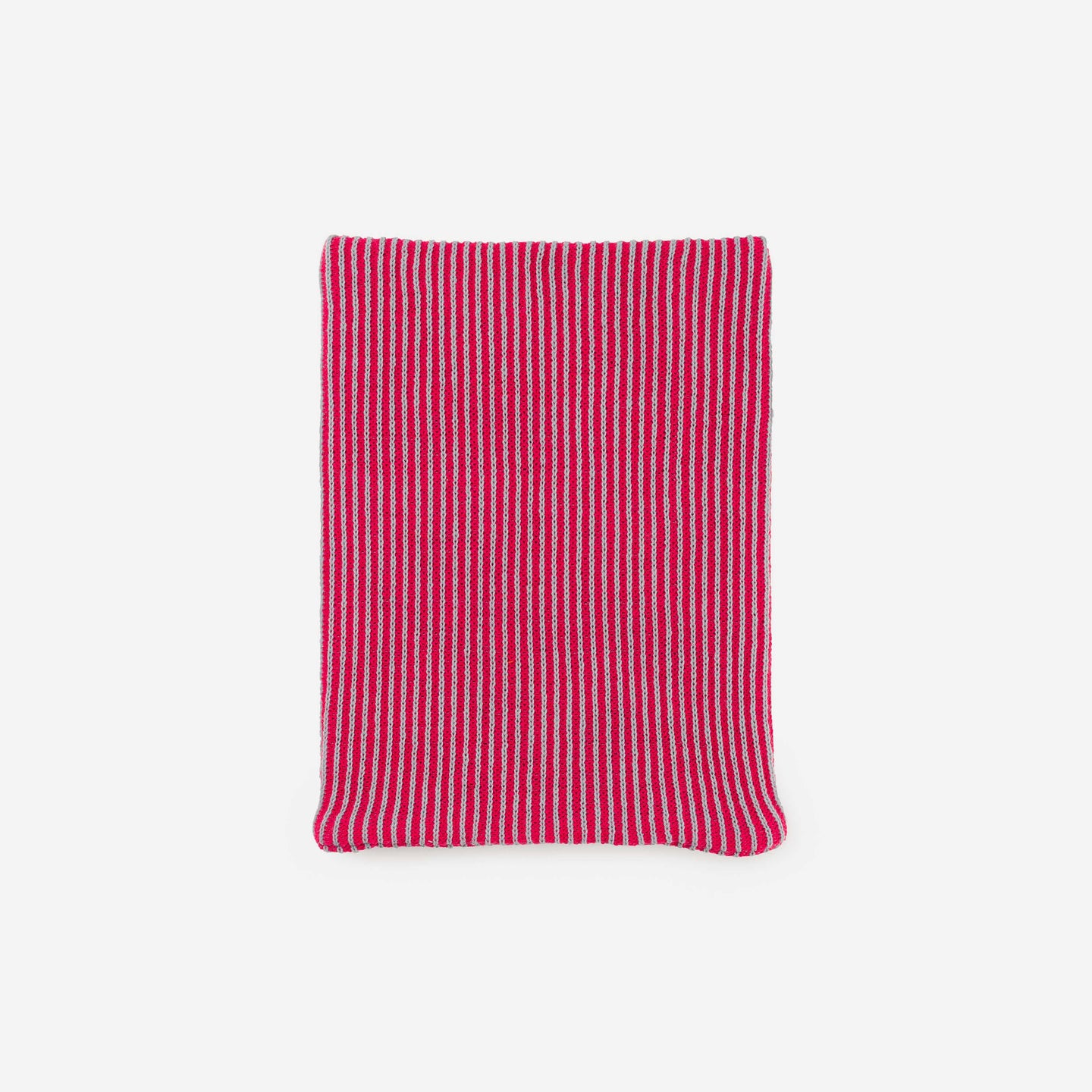 Simple Rib Knit Snood Neckwarmer Stretchy Cozy Stripe Contrast