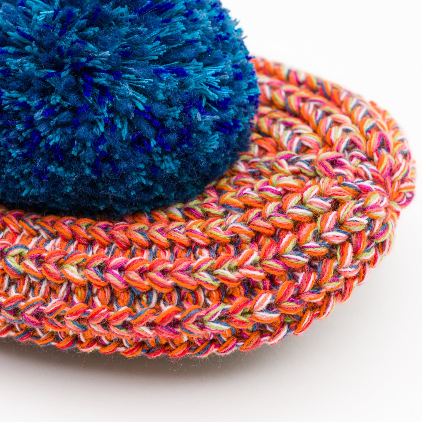 Super Mix Repurposed Deadstock Indoor Knit Slipper Pom