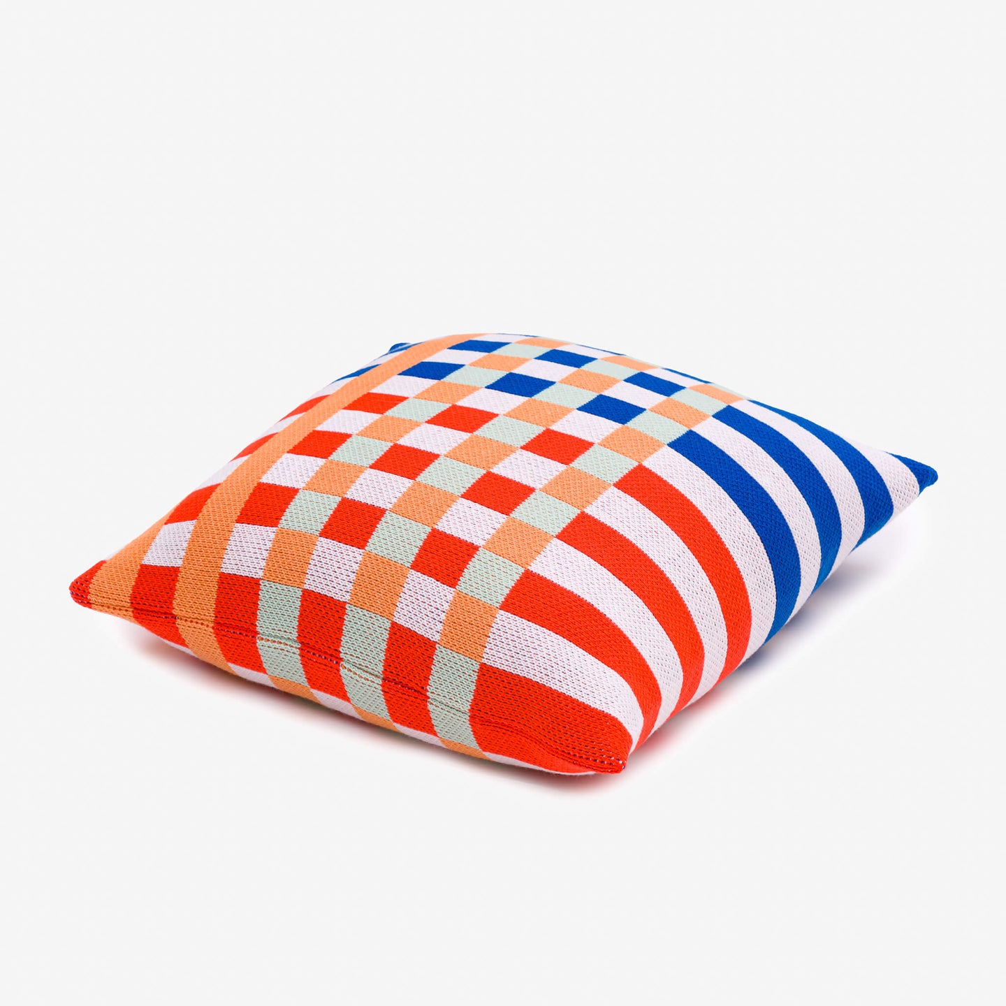 Square Square Stripe Gingham Checkerboard Knit Pillow Case