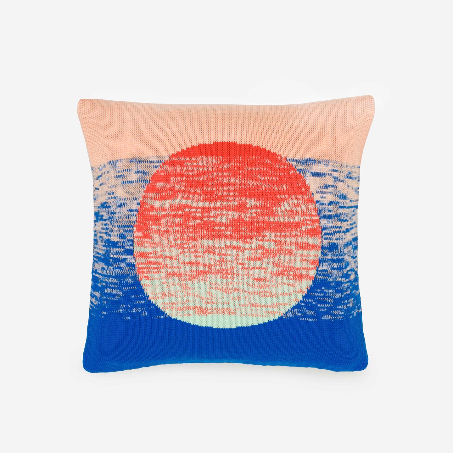 Sunrise Sunset Circle Gradient Ombre Stripe Pillow Case