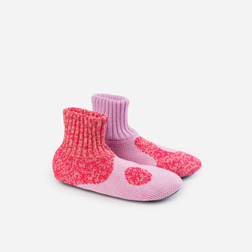 Lilac Fuchsia | Yin Yang Wave Sock Slippers