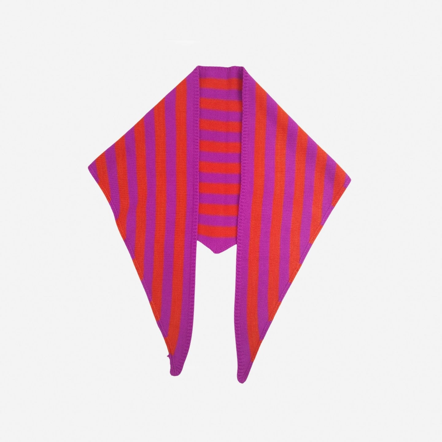 Simple Stripe Triangle Scarf