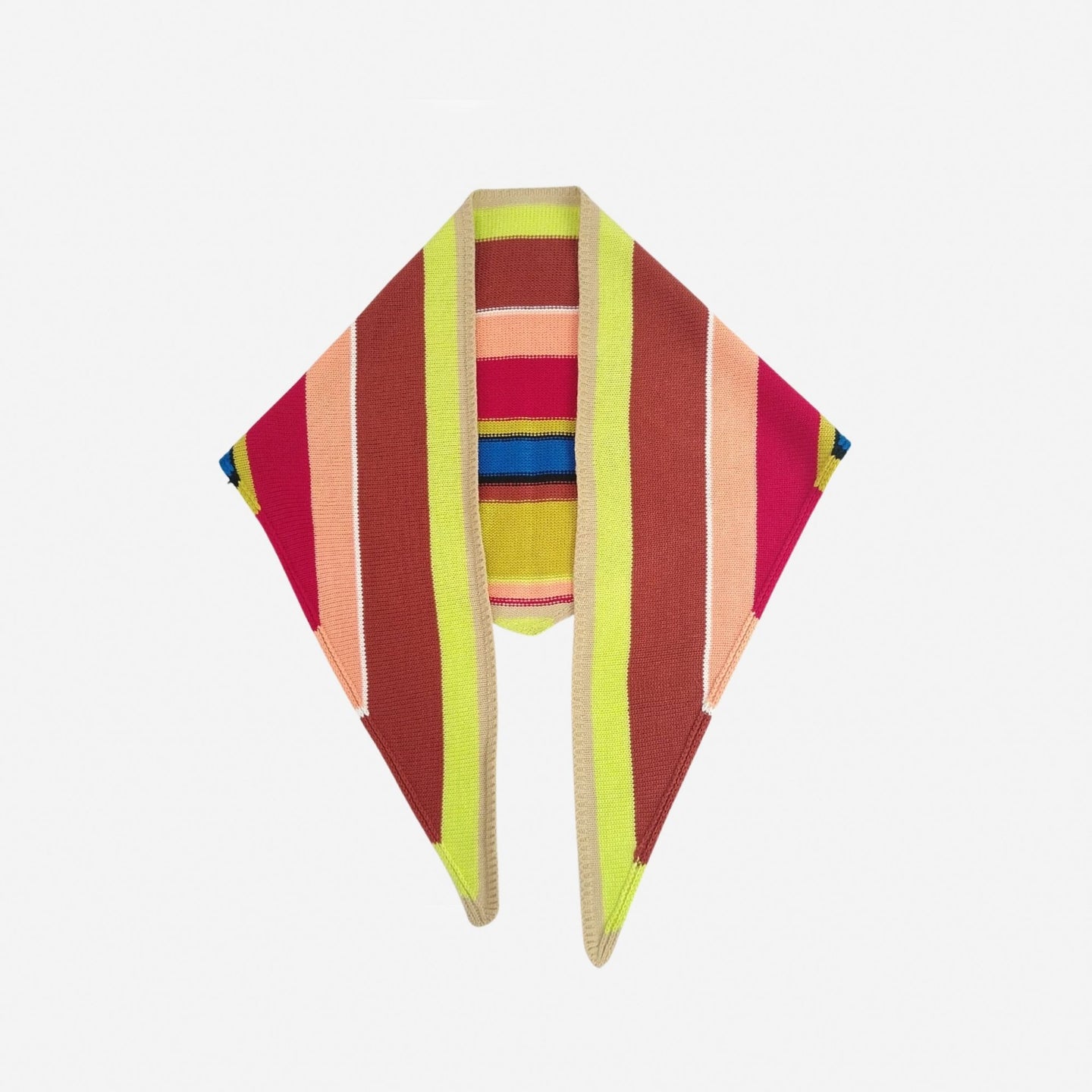 Multi Stripe Triangle Scarf