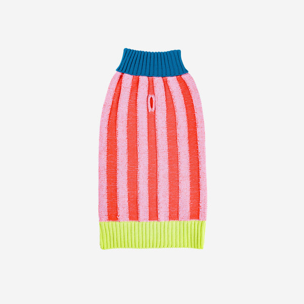 Poppy Lilac | Big Stripe Dog Sweater