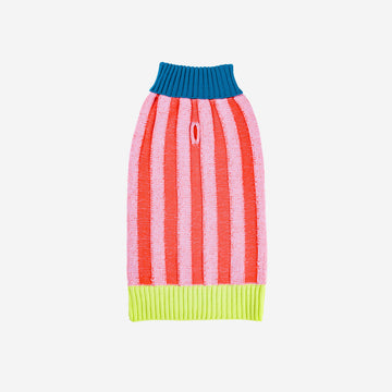 Poppy Lilac | Big Stripe Dog Sweater