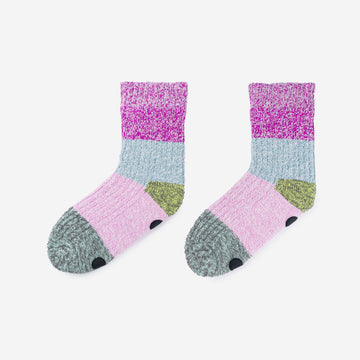 Magenta Stone Blue | Color Band Knit House Socks
Cold Feet Warm Fleece Indoor Waffle Knit Unisex Cozy Holiday Gifts