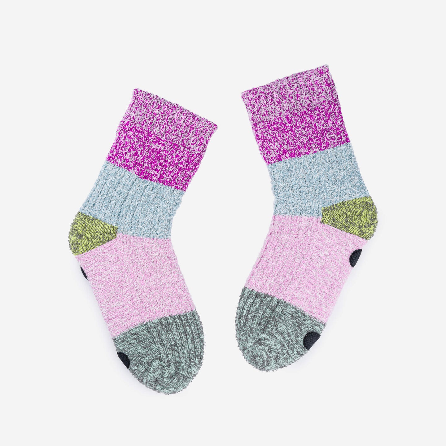 Color Band Knit House Socks
Cold Feet Warm Fleece Indoor Waffle Knit Unisex Cozy Holiday Gifts