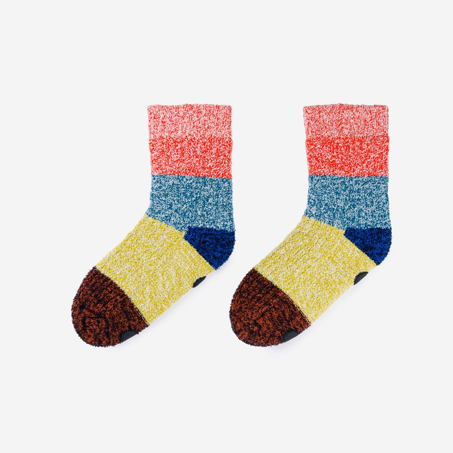 Color Band Knit House Socks
Cold Feet Warm Fleece Indoor Waffle Knit Unisex Cozy Holiday Gifts