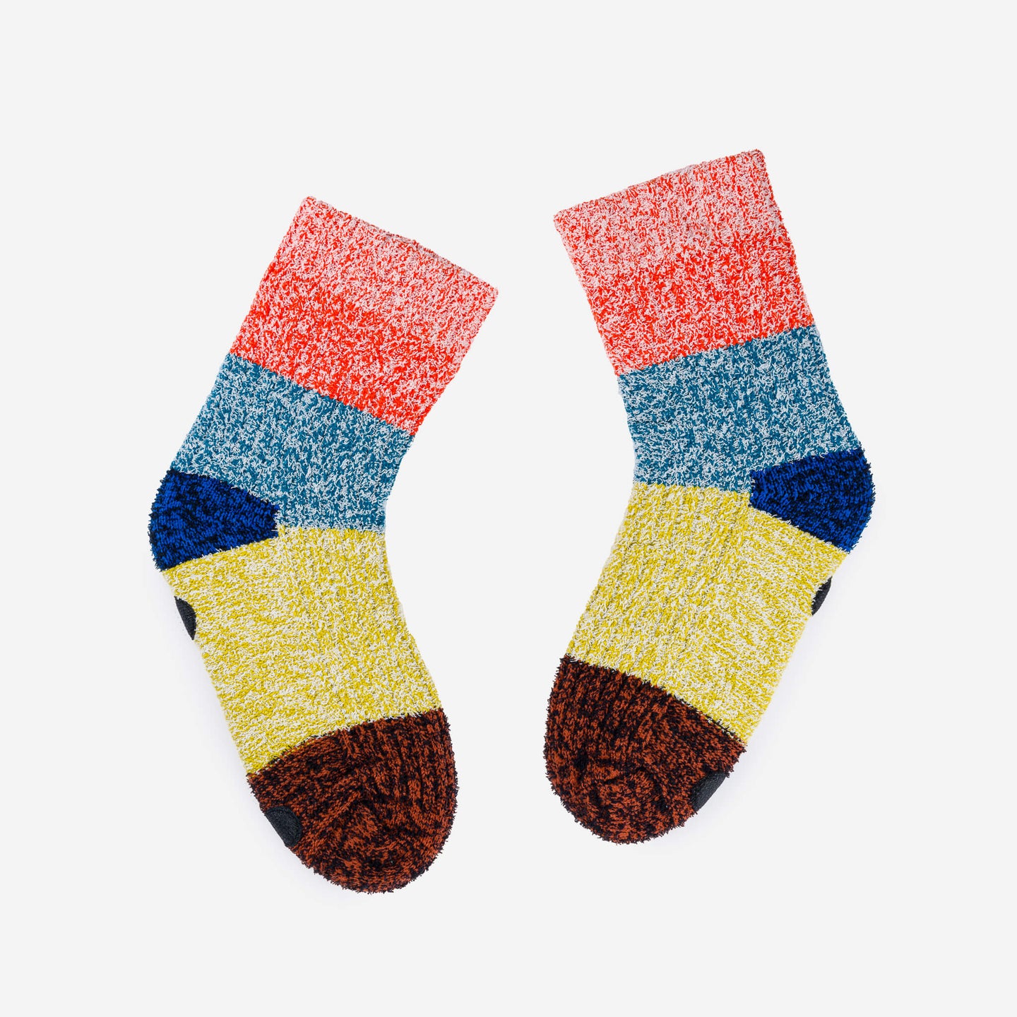 Color Band Knit House Socks
Cold Feet Warm Fleece Indoor Waffle Knit Unisex Cozy Holiday Gifts