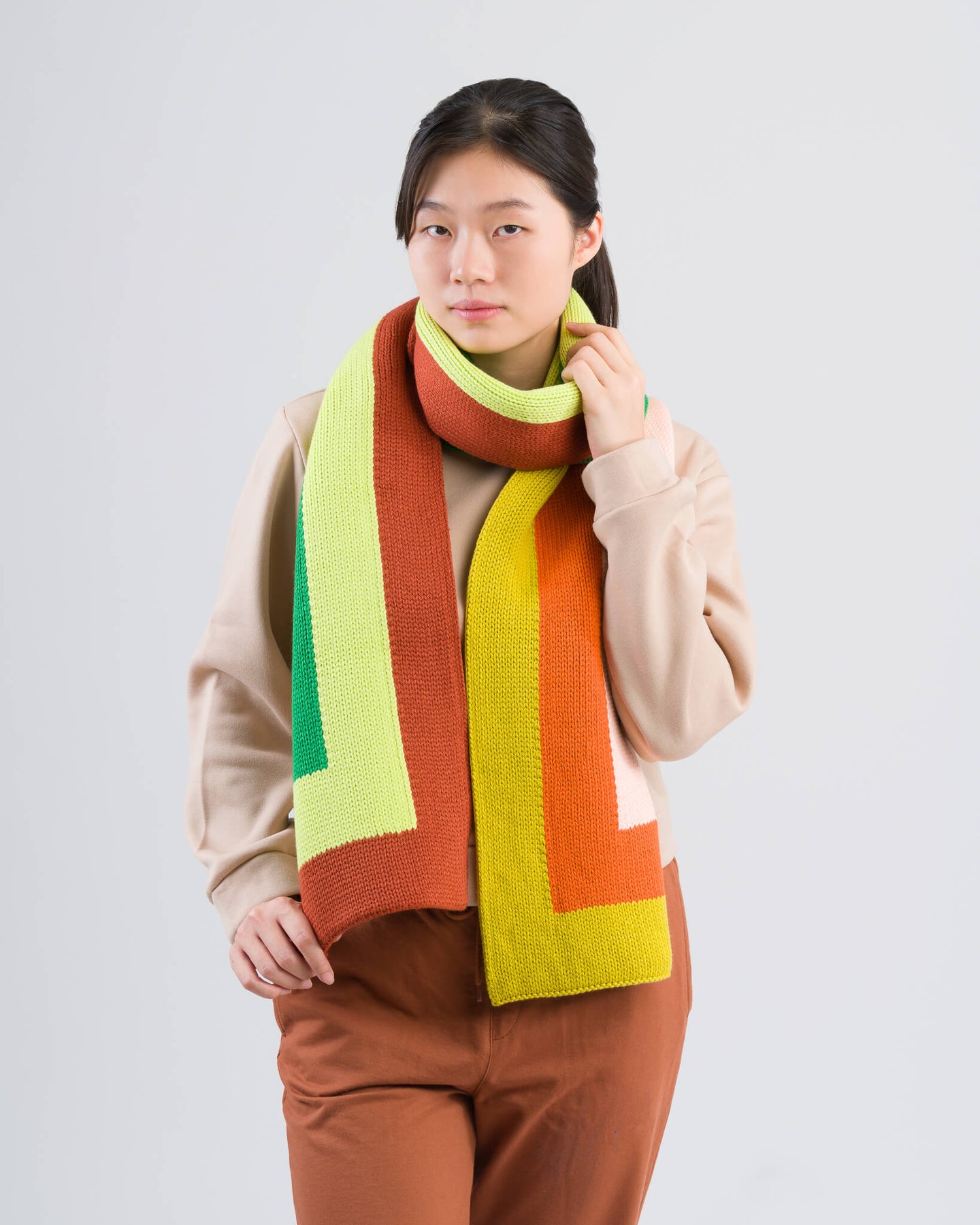 Corner Colorblock Big Scarf