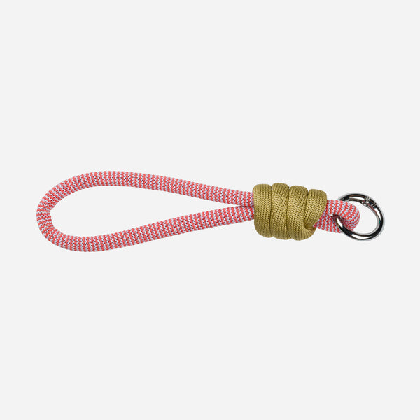 Poppy | Repurposed Yarn Colorblock Loop Keychain