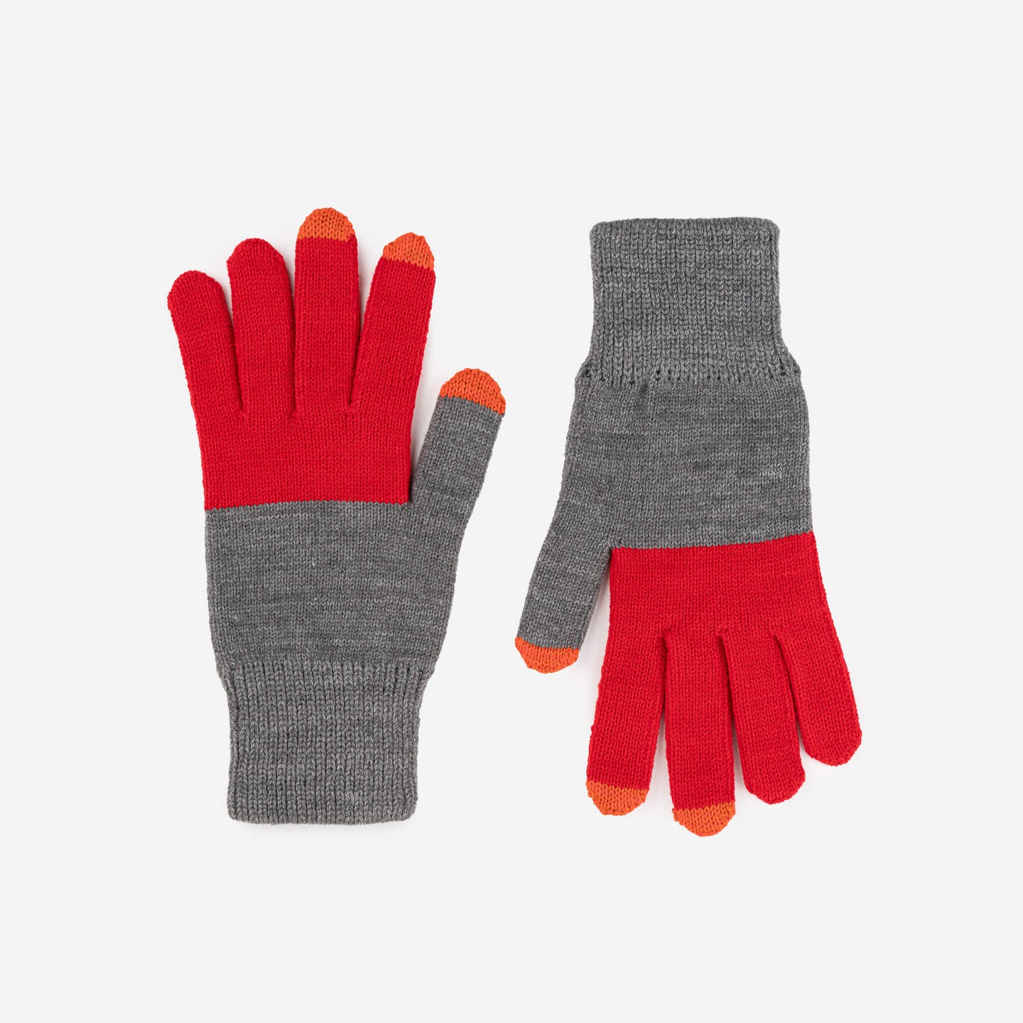 Colorblock Knit Touchscreen One Size Glove Colorful Fingertips Colorful Cute Gloves Holiday Gift