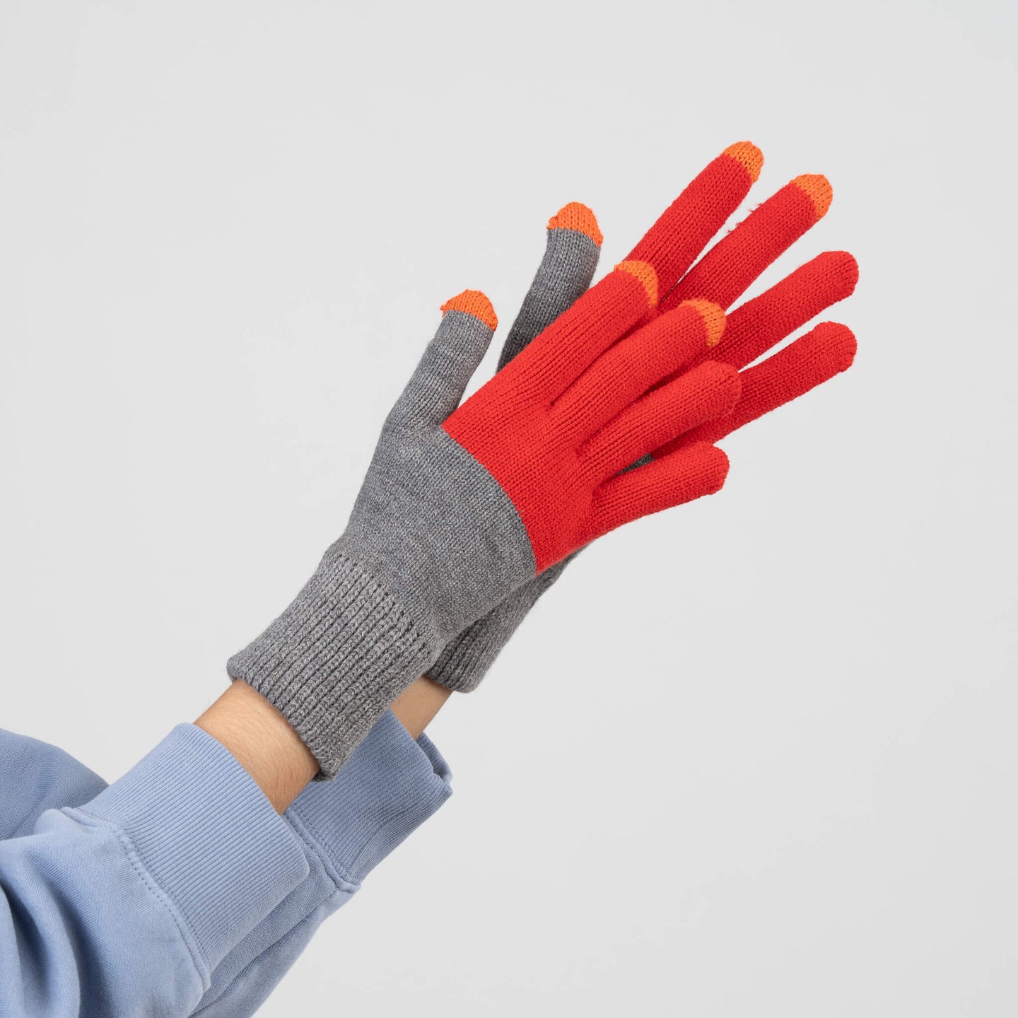 Colorblock Knit Touchscreen One Size Glove Colorful Fingertips Colorful Cute Gloves Holiday Gift