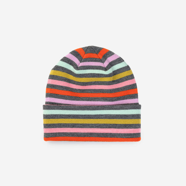 Grey | Color Stripe Beanie
