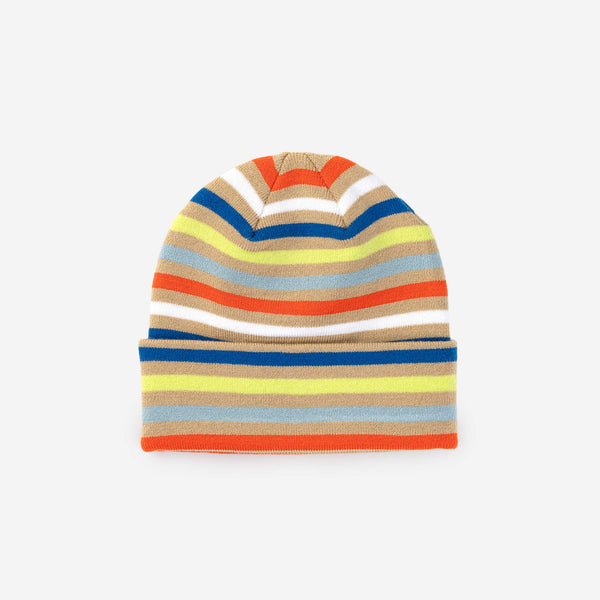 Sand | Color Stripe Beanie