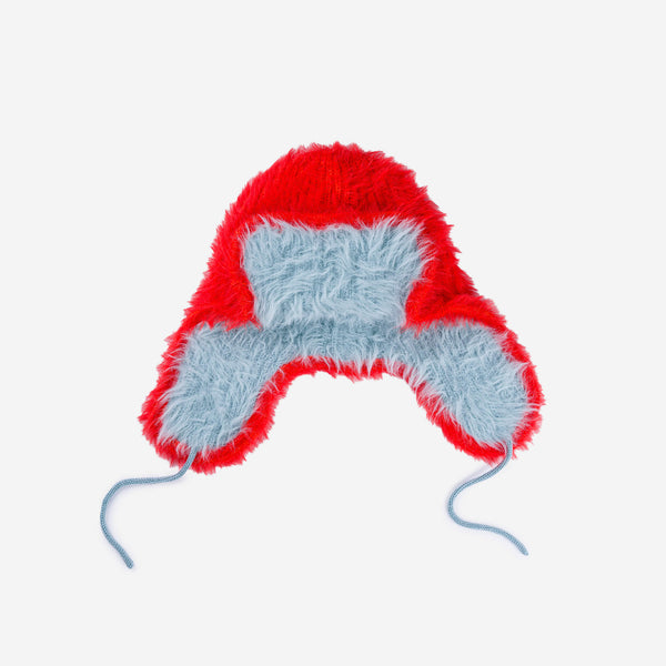 Poppy Stone Blue | Faux Fur Trapper Hat