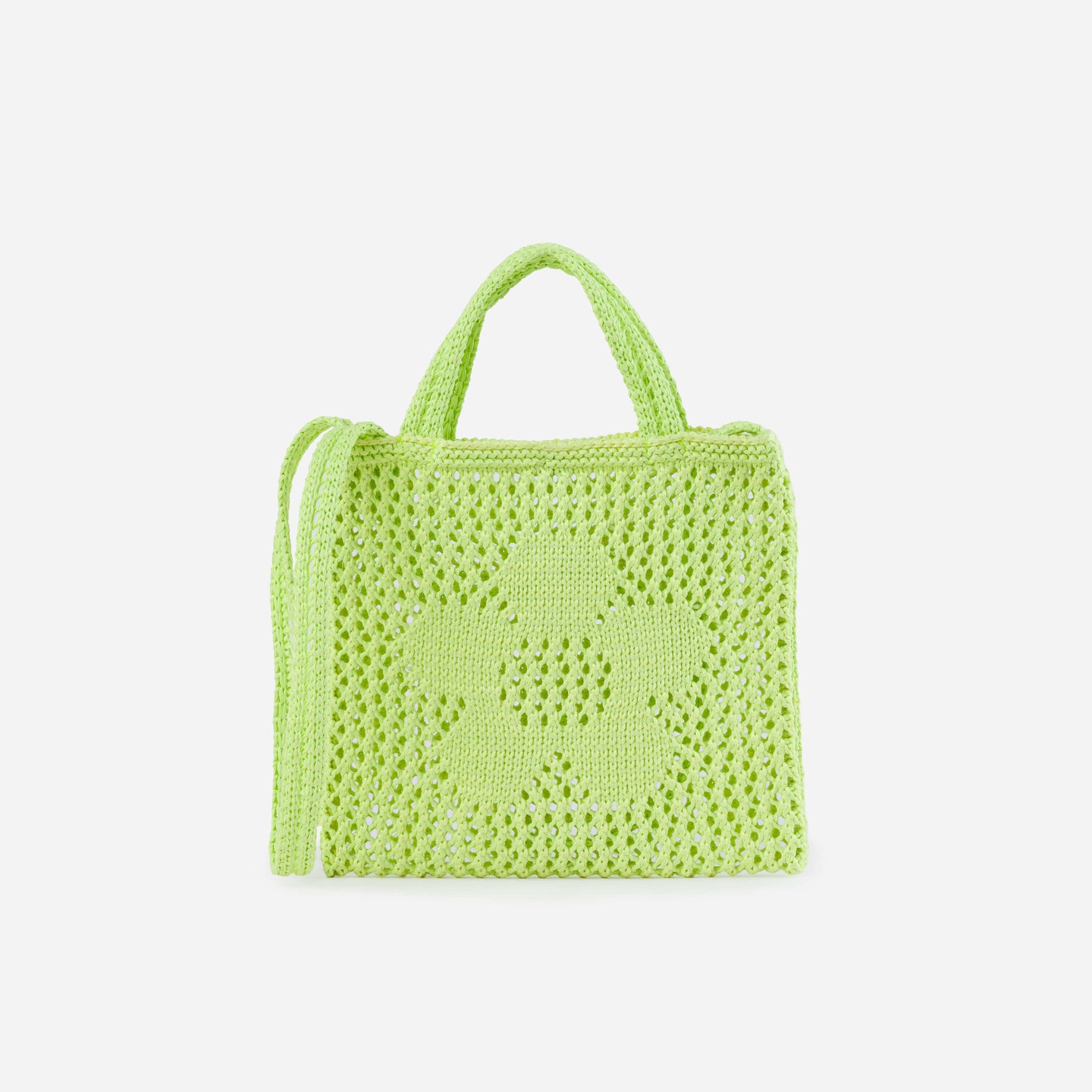 Raffia Flower Mini Bag Everyday Cute Purse Snap Closure