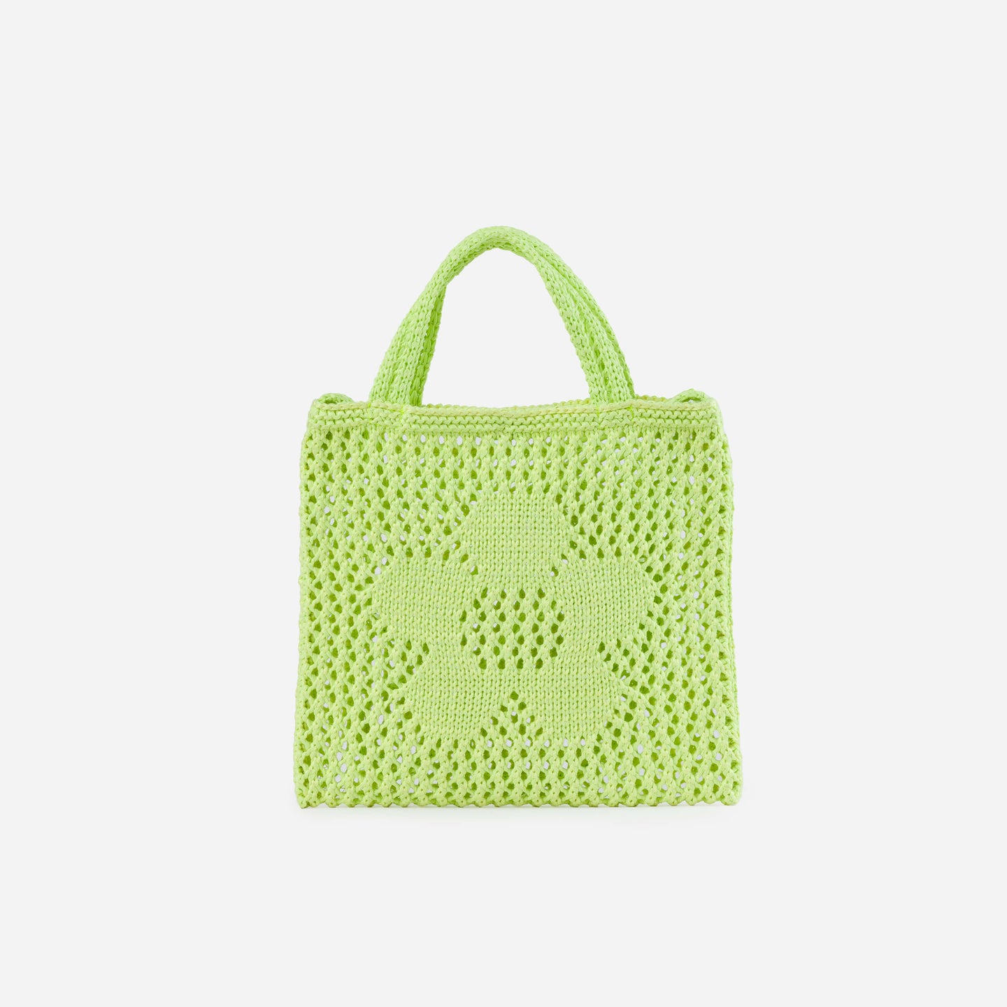 Raffia Flower Mini Bag Everyday Cute Purse Snap Closure