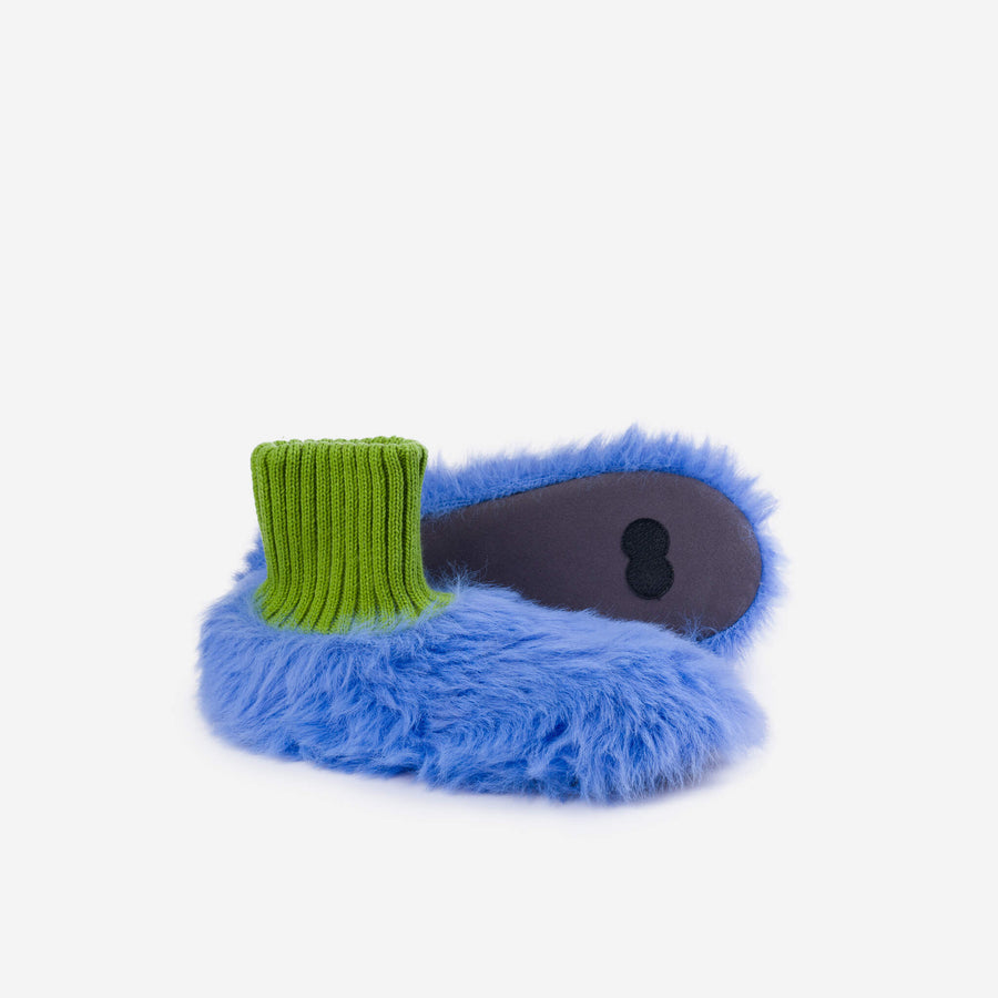 Fuchsia | Furry Fuzzy Sock Slippers Monster Muppet Booties Warm Fuzzy Slippers