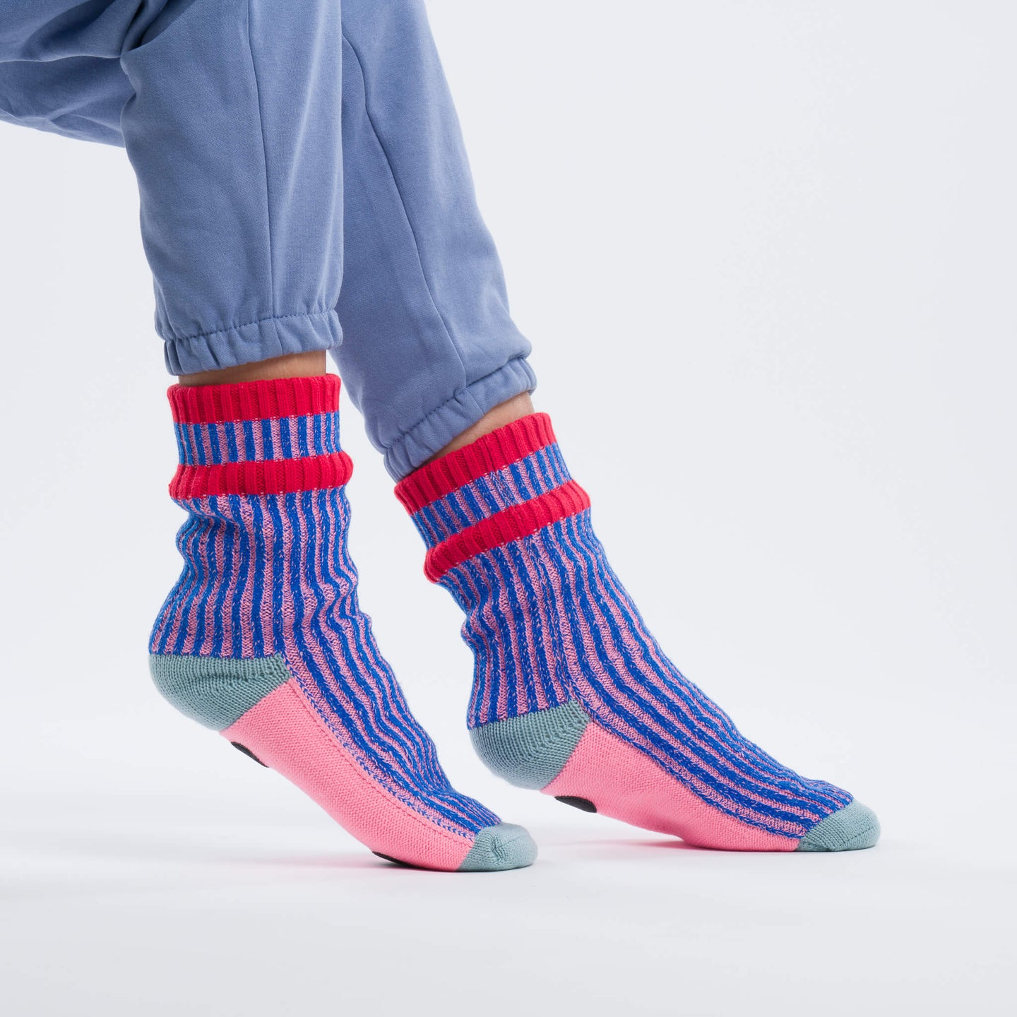 Gym Fleece Socks Rib Cozy House Knit Socks Thick Warm Relaxing