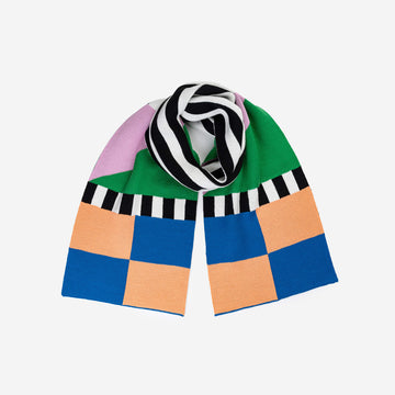 Peach Cobalt | Kite Big Scarf