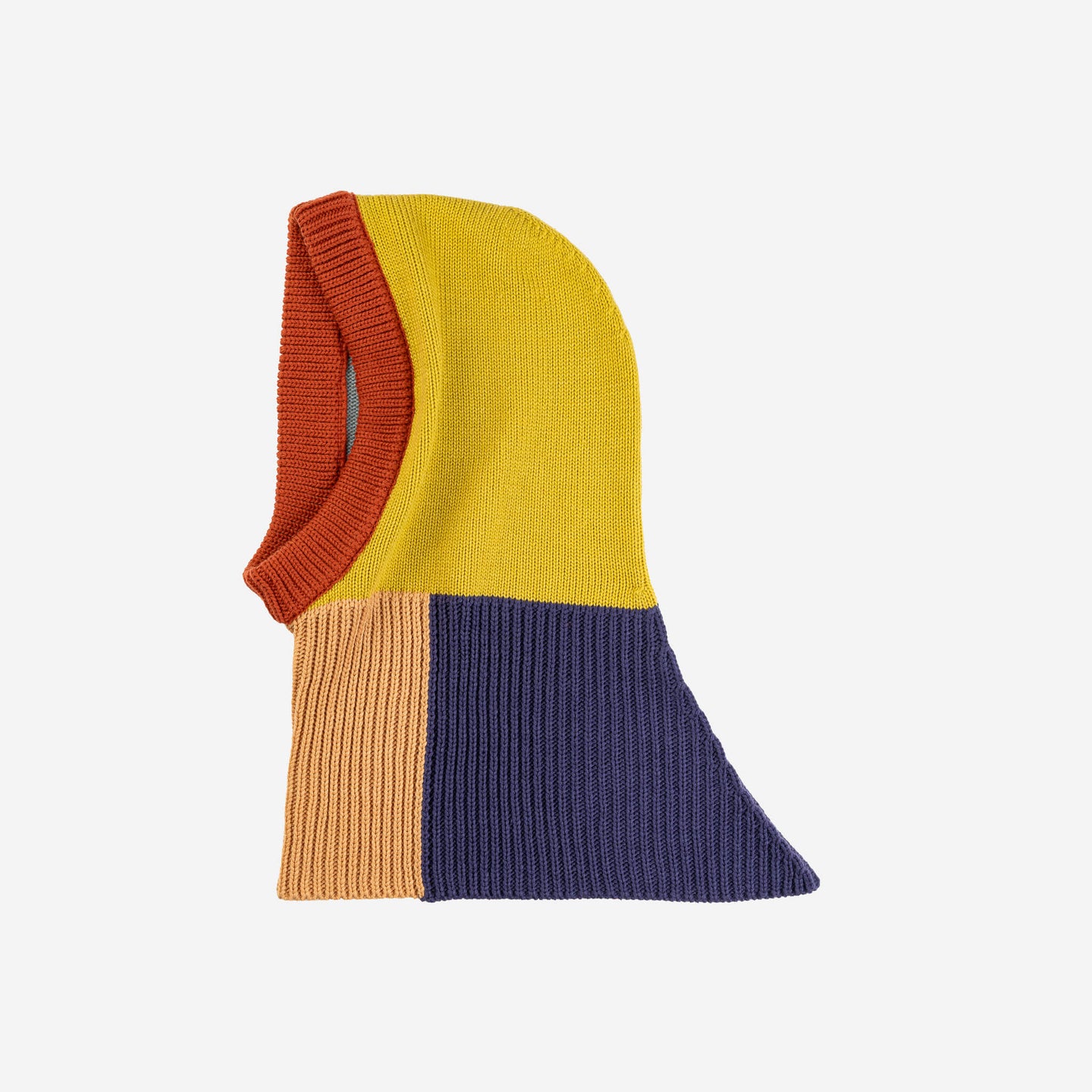 Mismatch Knit Hood