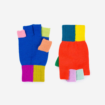 Rainbow | Mismatch Fingerless Gloves