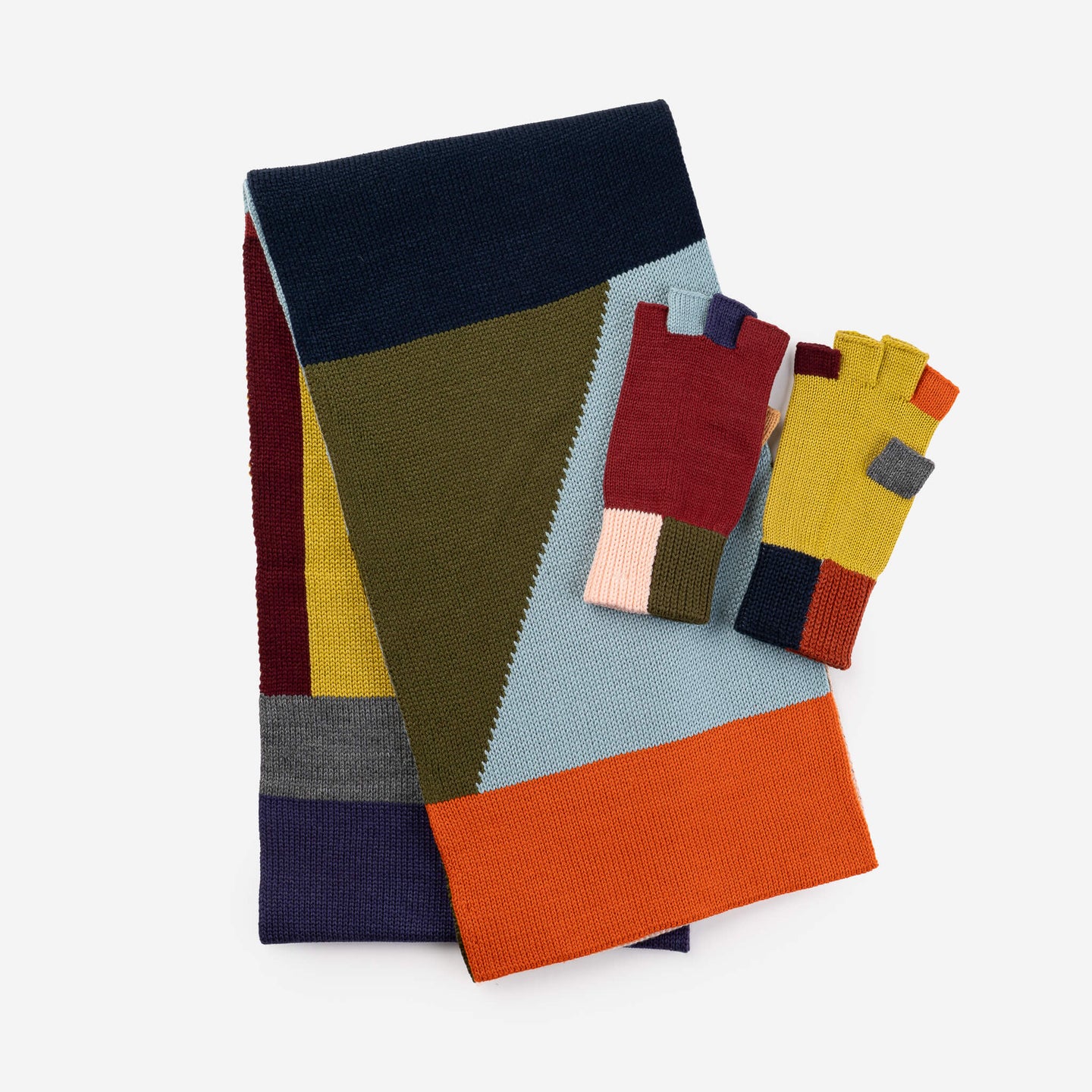 Mismatch Fingerless Gloves