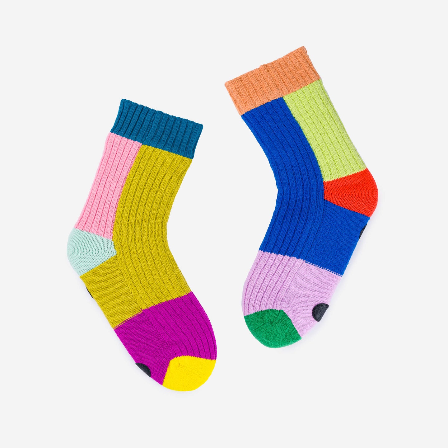 Mismatch Colorful Knit Socks Cozy Unique Holiday Gift Housewarming Warm Mismatch Colorful Knit Socks Cozy Unique Holiday Gift Housewarming Warm