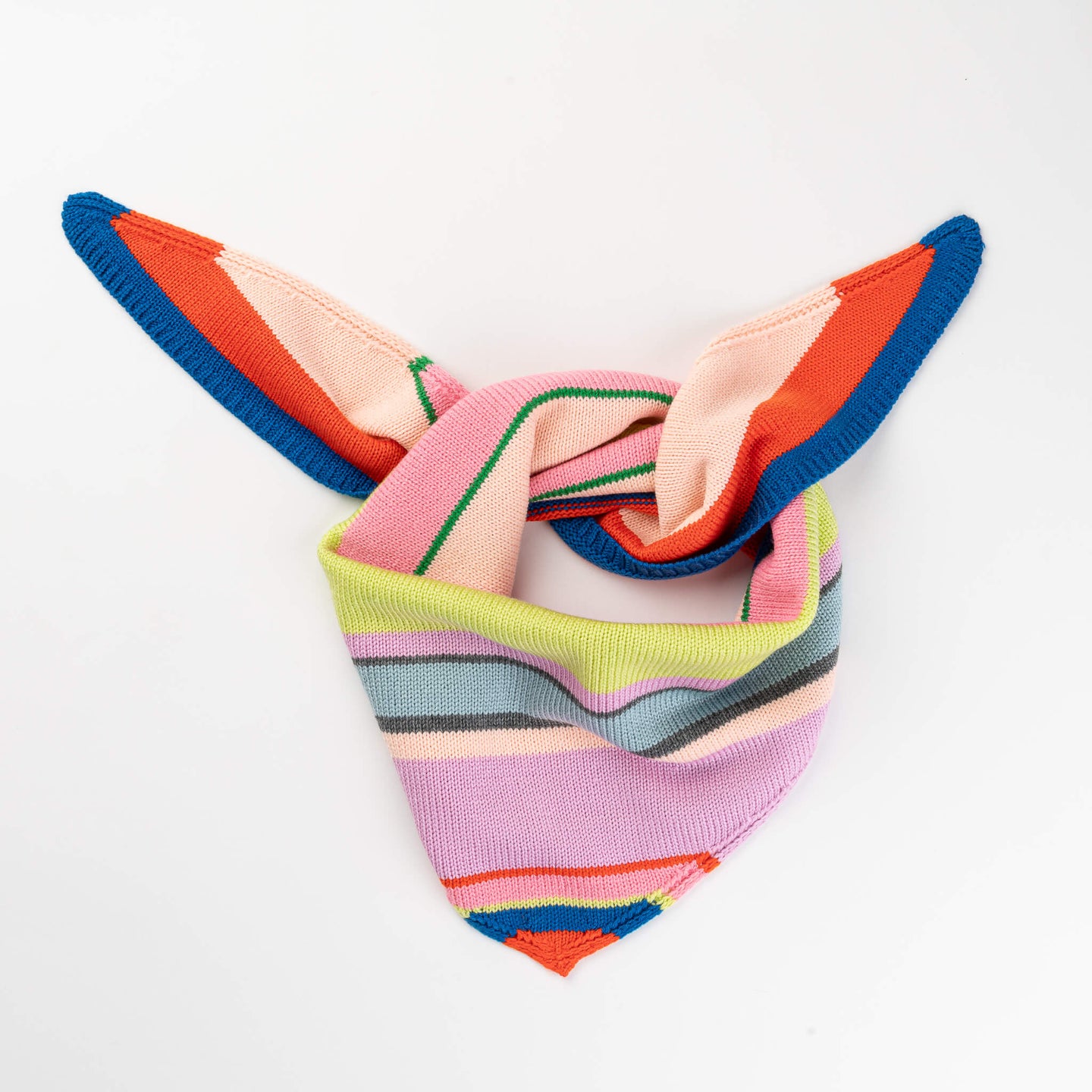 Multi Stripe Triangle Scarf