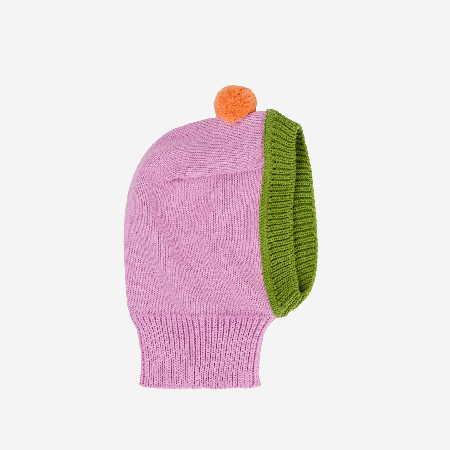 Pom Balaclava Hood Kids Pink Cute Hat Alternative Won't Come Off