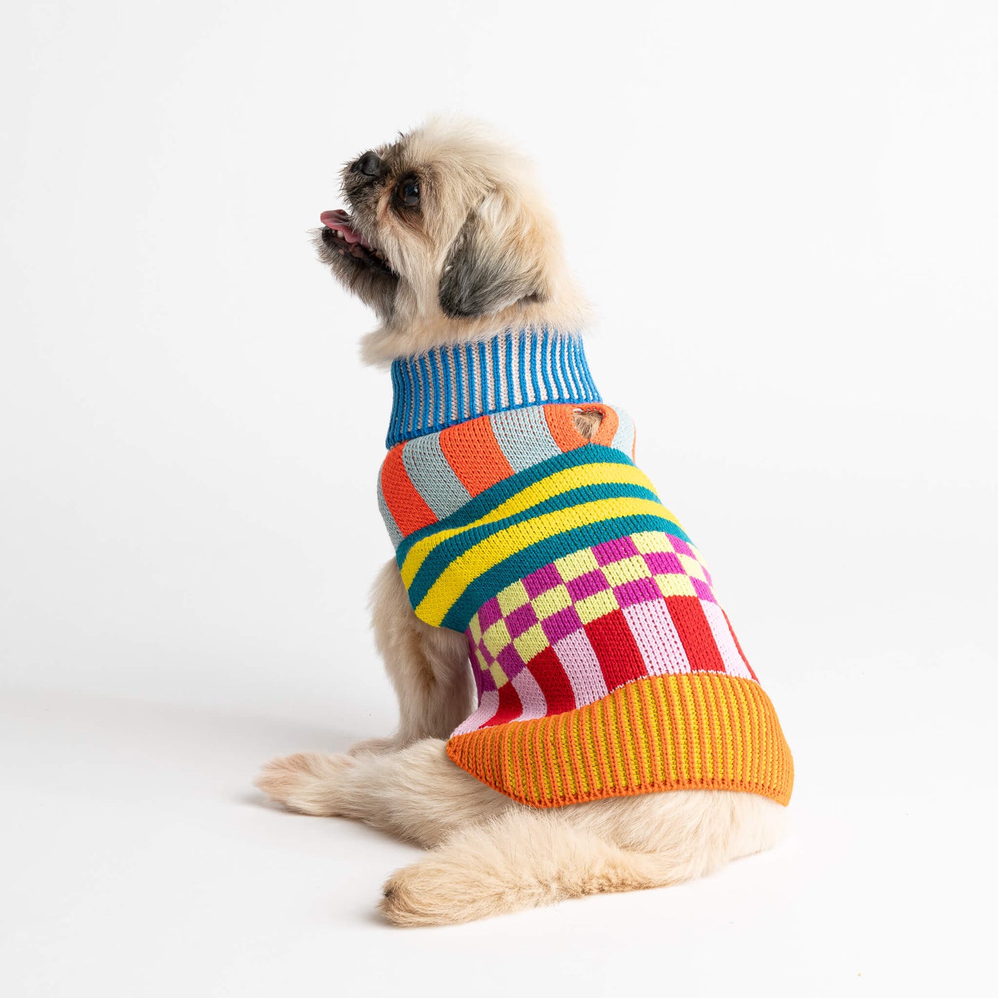 Pattern Patch Dog Sweater