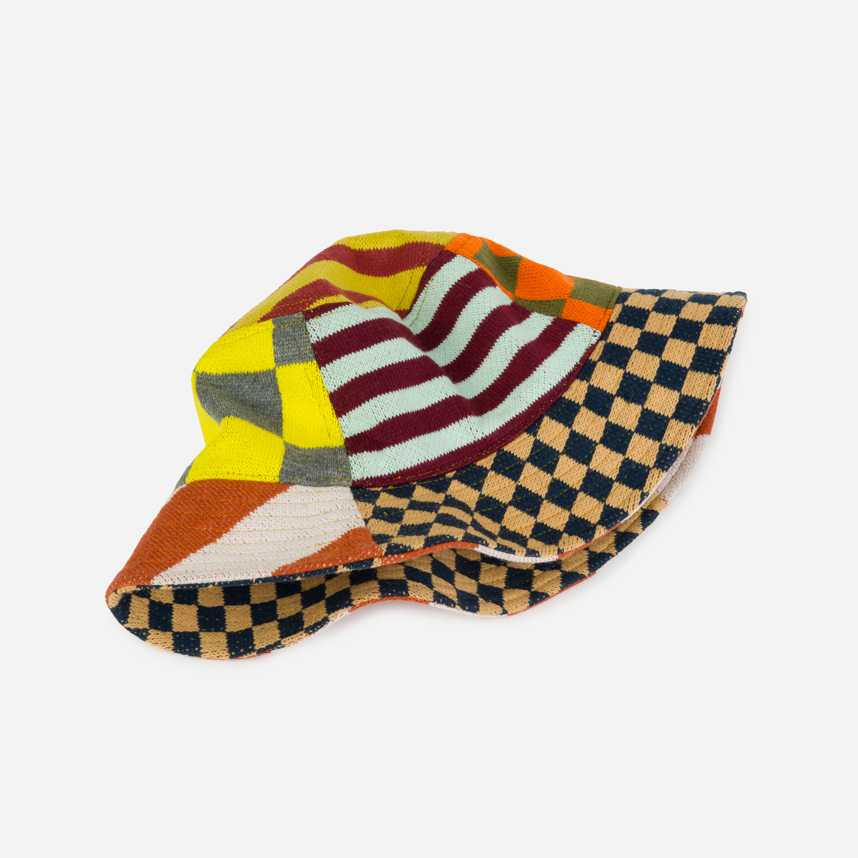 Pattern Patch Bold Bucket Hat Colorful Unique Crushable Packable