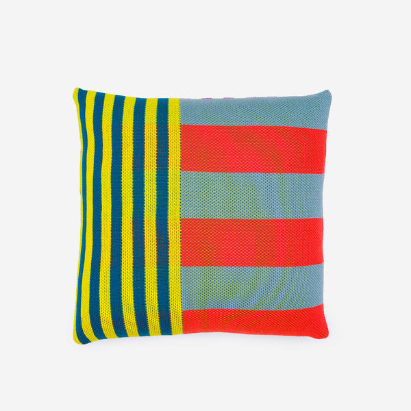 Rainbow | Pattern Patch Knit Pillow Cover Bold Pattern Colorful Mix Match Reversible