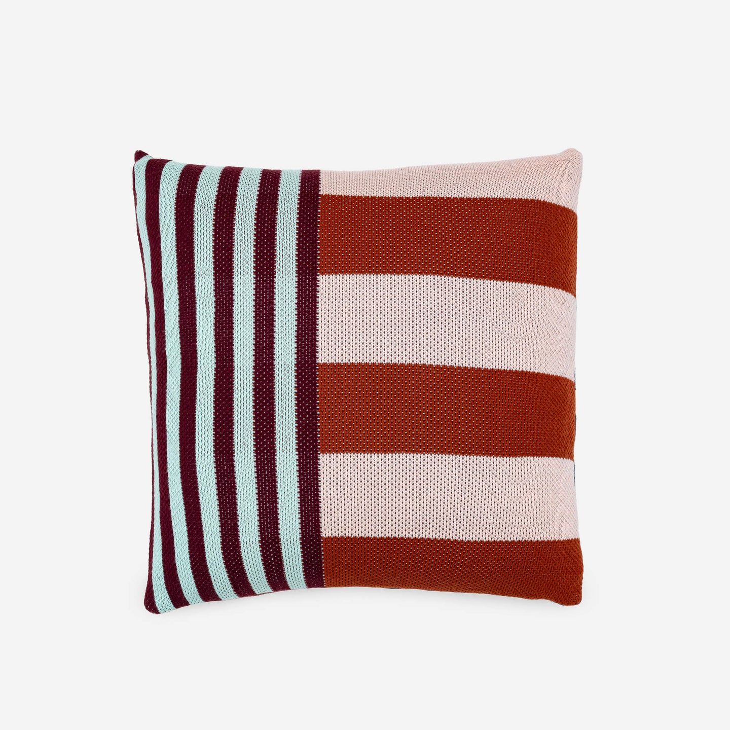 Pattern Patch Knit Pillow Cover Bold Pattern Colorful Mix Match