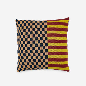 Multi 2 | Pattern Patch Knit Pillow Cover Bold Pattern Colorful Mix Match Reversible