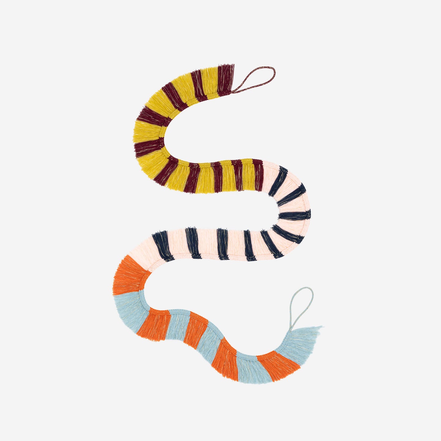 Patchwork Stripe Fringe Garland