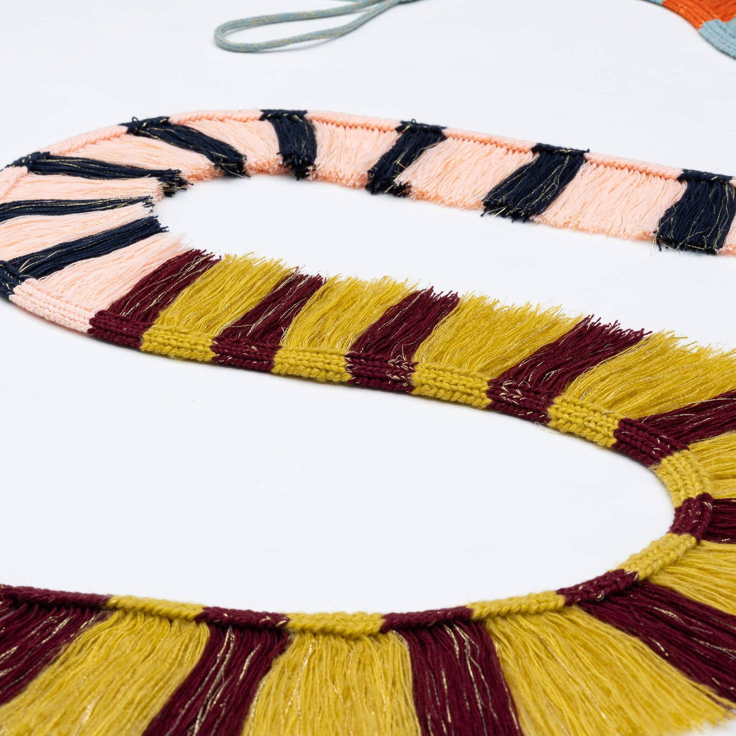 Patchwork Stripe Fringe Garland