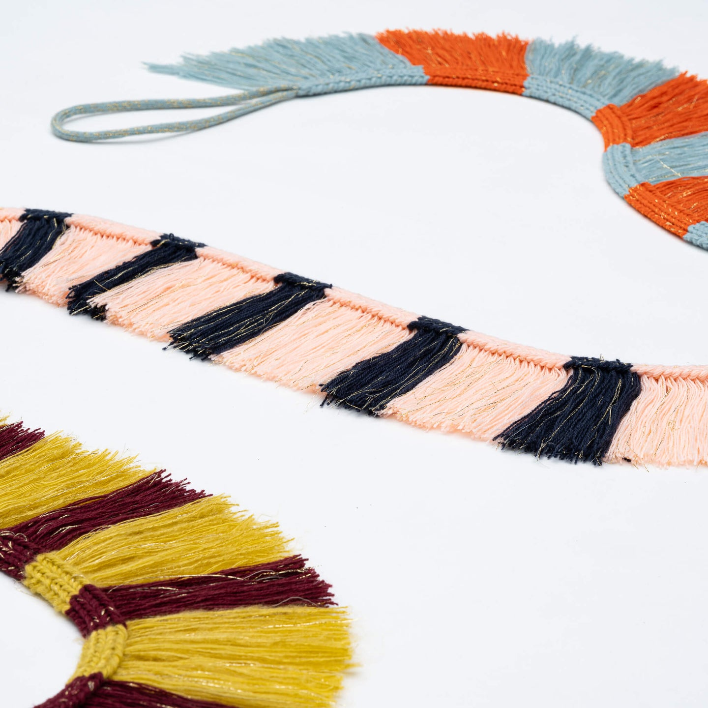 Patchwork Stripe Fringe Garland