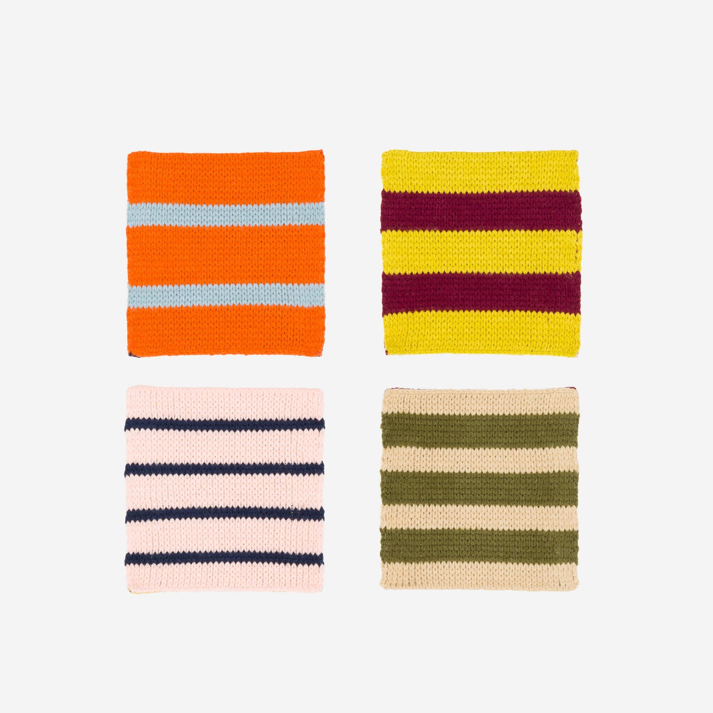 Patchwork Stripe Coaster Set