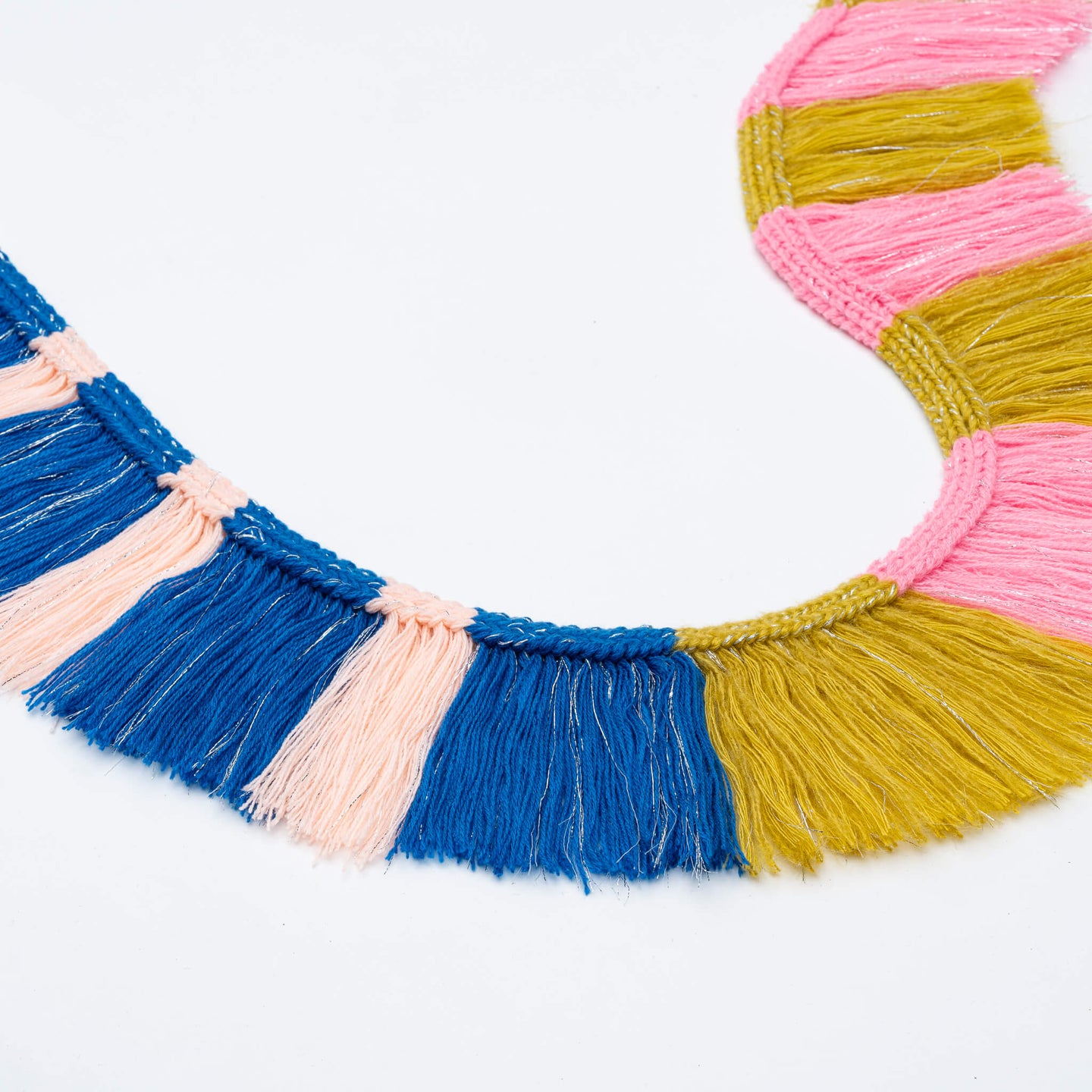 Patchwork Stripe Fringe Garland