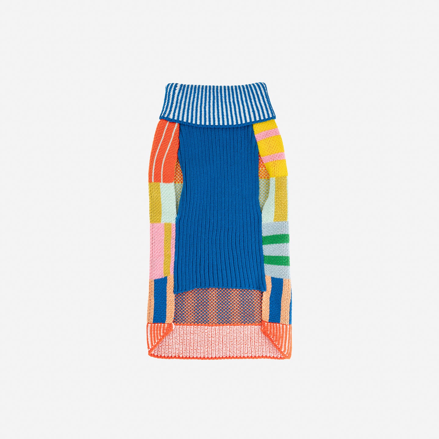 Patchwork Stripe Dog Sweater