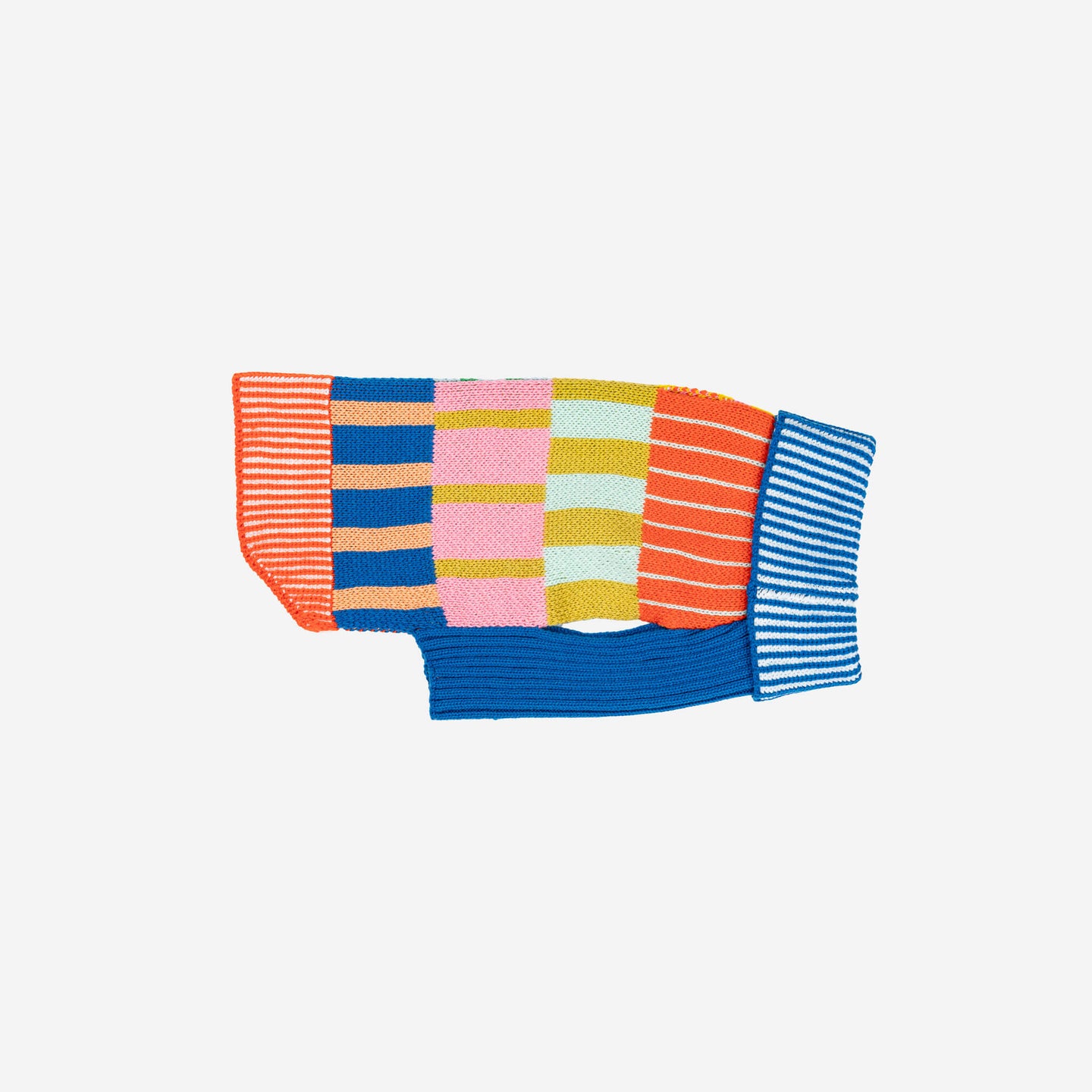 Patchwork Stripe Dog Sweater
