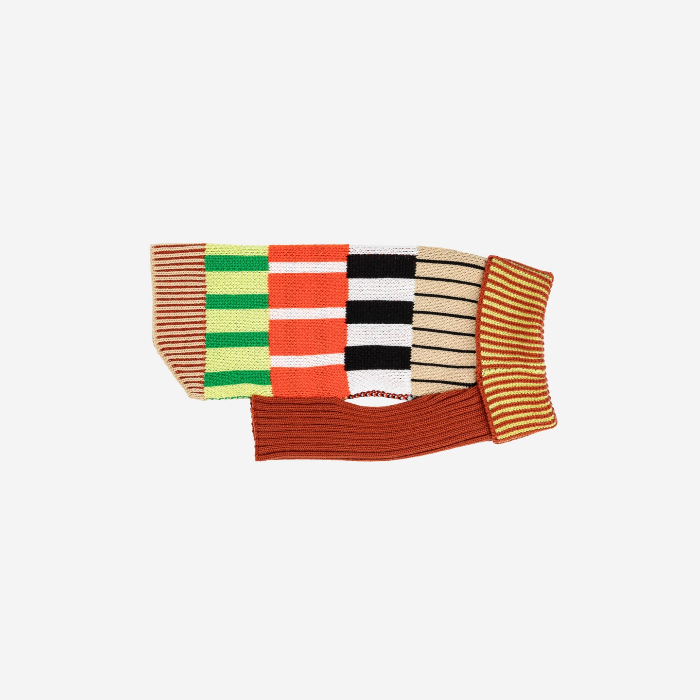 Patchwork Stripe Dog Sweater