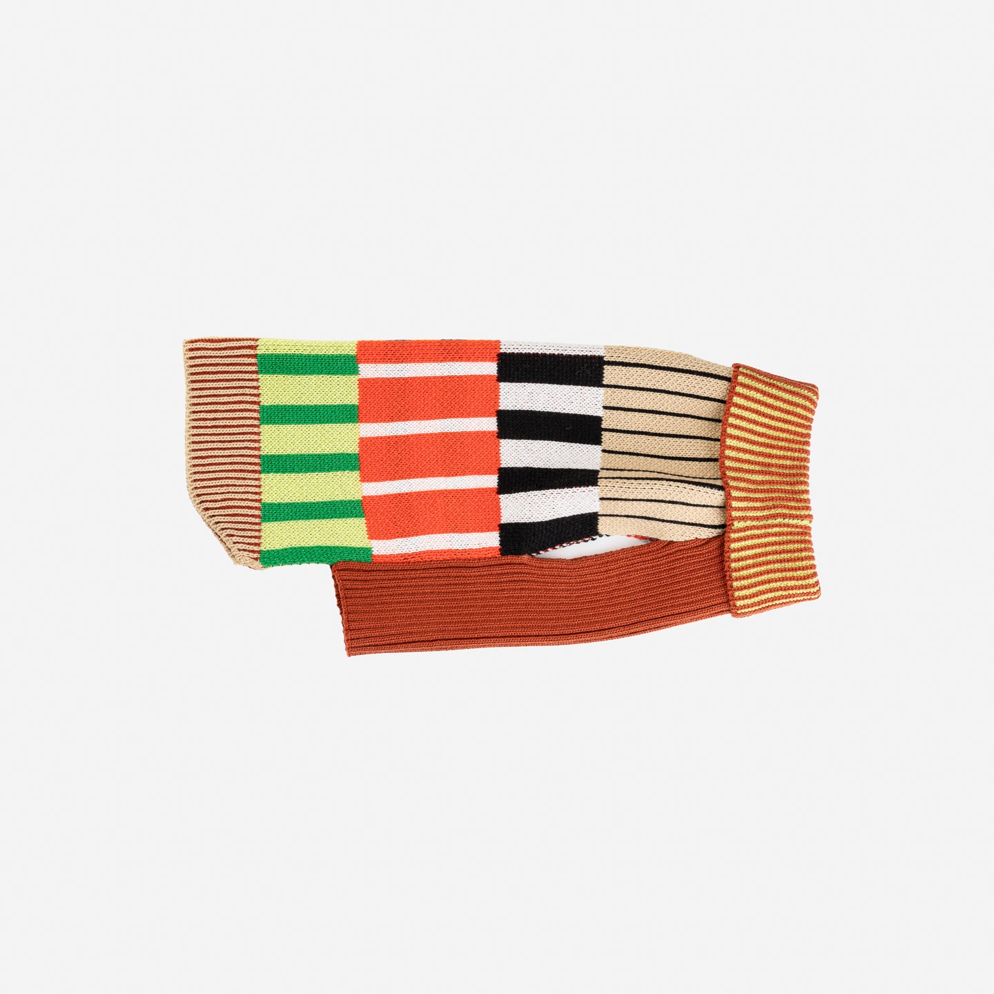Patchwork Stripe Dog Sweater